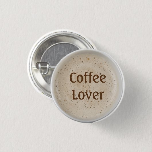 Kaffee-Liebhaber Button (Vorne & Hinten)