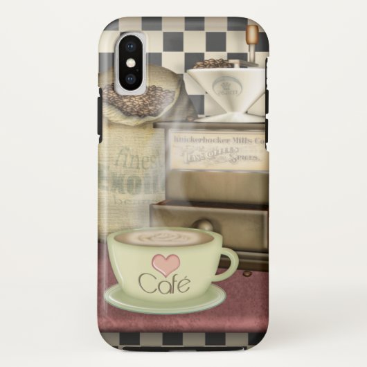 Kaffee-Liebhaber Café Case-Mate iPhone Hülle (Rückseite)