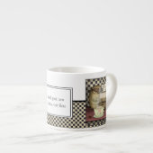 Kaffee-Liebhaber Café personalisiert Espressotasse (Vorderseite Rechts)