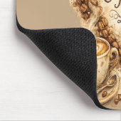 Kaffee Liebhaber Cozy Vintage Mousepad (Ecke)