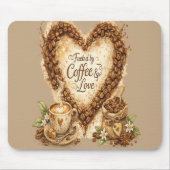 Kaffee Liebhaber Cozy Vintage Mousepad (Vorne)