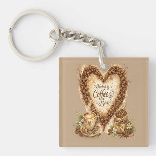 Kaffee Liebhaber Cozy Vintage  Schlüsselanhänger
