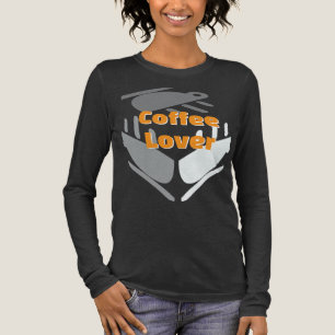Kaffee-Liebhaber Damen Charcoal Black Tri-Blend Shirt