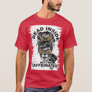 Kaffee-Liebhaber des kaffeinierten Skeletts T-Shirt