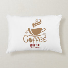 Kaffee-Liebhaber-Design – Minimales Kaffee-Tassen- Dekokissen