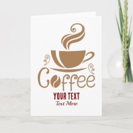 Kaffee-Liebhaber-Design – Minimales Kaffee-Tassen- Karte