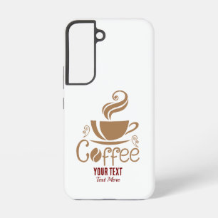 Kaffee-Liebhaber-Design – Minimales Kaffee-Tassen- Samsung Galaxy Hülle