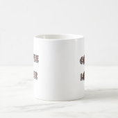Kaffee-Liebhaber-Design mit echter Bohne Kaffeetasse (Mittel)