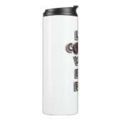 Kaffee-Liebhaber-Design mit echter Bohne Thermosbecher (Nach links gedreht)