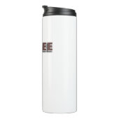 Kaffee-Liebhaber-Design mit echter Bohne Thermosbecher (Nach rechts gedreht)