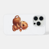 Kaffee Liebhaber Drache iPhone Hülle (Rückseite (Horizontal))