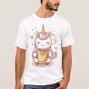 Kaffee-Liebhaber-Einhorn (1) T-Shirt