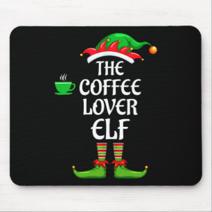Kaffee-Liebhaber-Elfe passend zur Familiensgruppe Mousepad