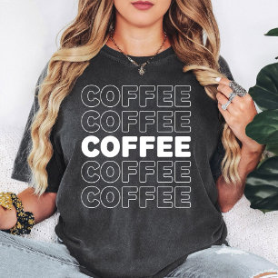 Kaffee-Liebhaber-Grafik T-Shirt