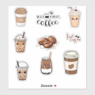 Kaffee-Liebhaber individuell zugeschnittenes Vinyl Aufkleber