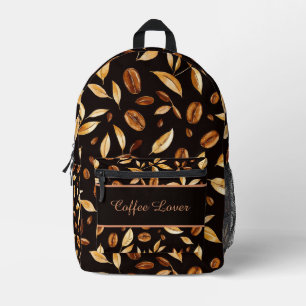 Kaffee-Liebhaber Kaffee-Bohne Botanisch Bedruckter Rucksack