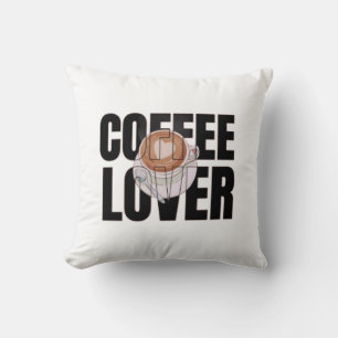 Kaffee Liebhaber – Kaffee Süchtiger Morgen Koffein Kissen