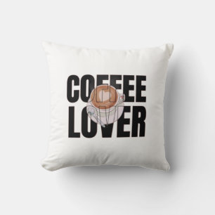Kaffee Liebhaber – Kaffee Süchtiger Morgen Koffein Kissen