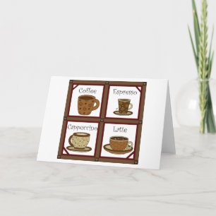 Kaffee-Liebhaber Karte