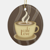 Kaffee-Liebhaber Keramik Ornament (Links)