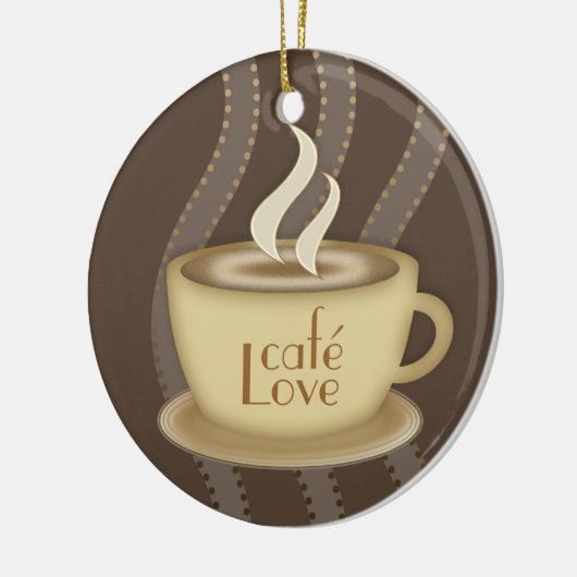 Kaffee-Liebhaber Keramik Ornament (Links)