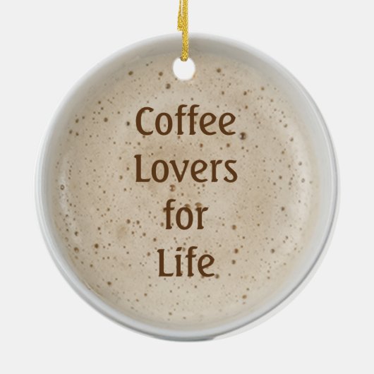 Kaffee-Liebhaber Keramikornament (Hinten)