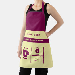 Kaffee-Liebhaber Name Küche marine Schürze