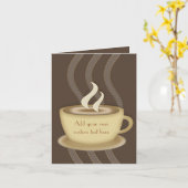 Kaffee-Liebhaber Notecards Karte (Gelbe Blume)
