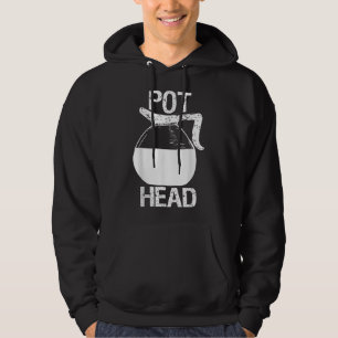Kaffee Liebhaber Pot Kopf Hoodie