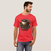 Kaffee-Liebhaber retro T-Shirt (Vorne ganz)