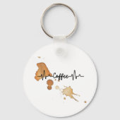 Kaffee Liebhaber Schlüsselanhänger (Vorderseite)