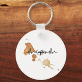 Kaffee Liebhaber Schlüsselanhänger (Vorderseite)