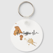 Kaffee Liebhaber Schlüsselanhänger (Rückseite)