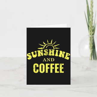 Kaffee-Liebhaber _ Sonnenschein und Kaffee Retro-S Karte