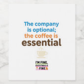 Kaffee Liebhaber Tägliches Ritual Aufkleber (Einzelnes Label)