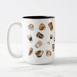 Kaffee-Liebhaber-Tasse | Hübsche Kaffee-Ästhetik-T Zweifarbige Tasse