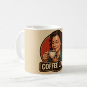 Kaffee-Liebhaber-Tasse. Kaffeetasse (Vorderseite Links)
