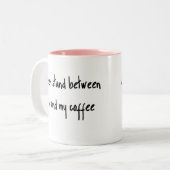 Kaffee-Liebhaber-Tasse Zweifarbige Tasse (Vorderseite Links)