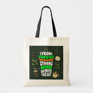 Kaffee-Liebhaber-Typografie-Canvas-Tasche  Tragetasche