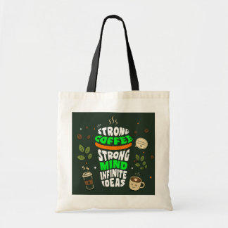 Kaffee-Liebhaber-Typografie-Canvas-Tasche Tragetasche