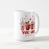 Kaffee-Liebhaber Valentinstag Kaffeetasse (VorderseiteRechts)