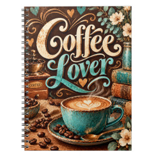 Kaffee-Liebhaber Vintage-Kaffee-Design Notizblock