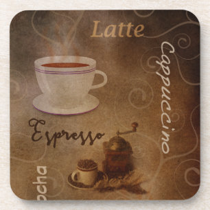 Kaffee-Liebhaber-Wortkunst Getränkeuntersetzer