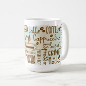 Kaffee-Liebhaber-Wortkunst Kaffeetasse (VorderseiteRechts)