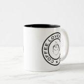 Kaffee-Liebhaber Zweifarbige Tasse (VorderseiteRechts)