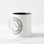 Kaffee-Liebhaber Zweifarbige Tasse (Vorderseite Links)