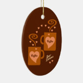 Kaffee-Liebhaberverzierung, fertigen besonders an Keramikornament (Rechts)