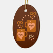 Kaffee-Liebhaberverzierung, fertigen besonders an Keramikornament (Links)