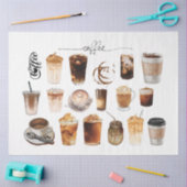 Kaffee liebt Latte Cappuccino Decoupage Papier (Basteln)