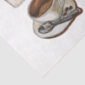 Kaffee liebt Latte Cappuccino Decoupage Papier (Ausschnitt)